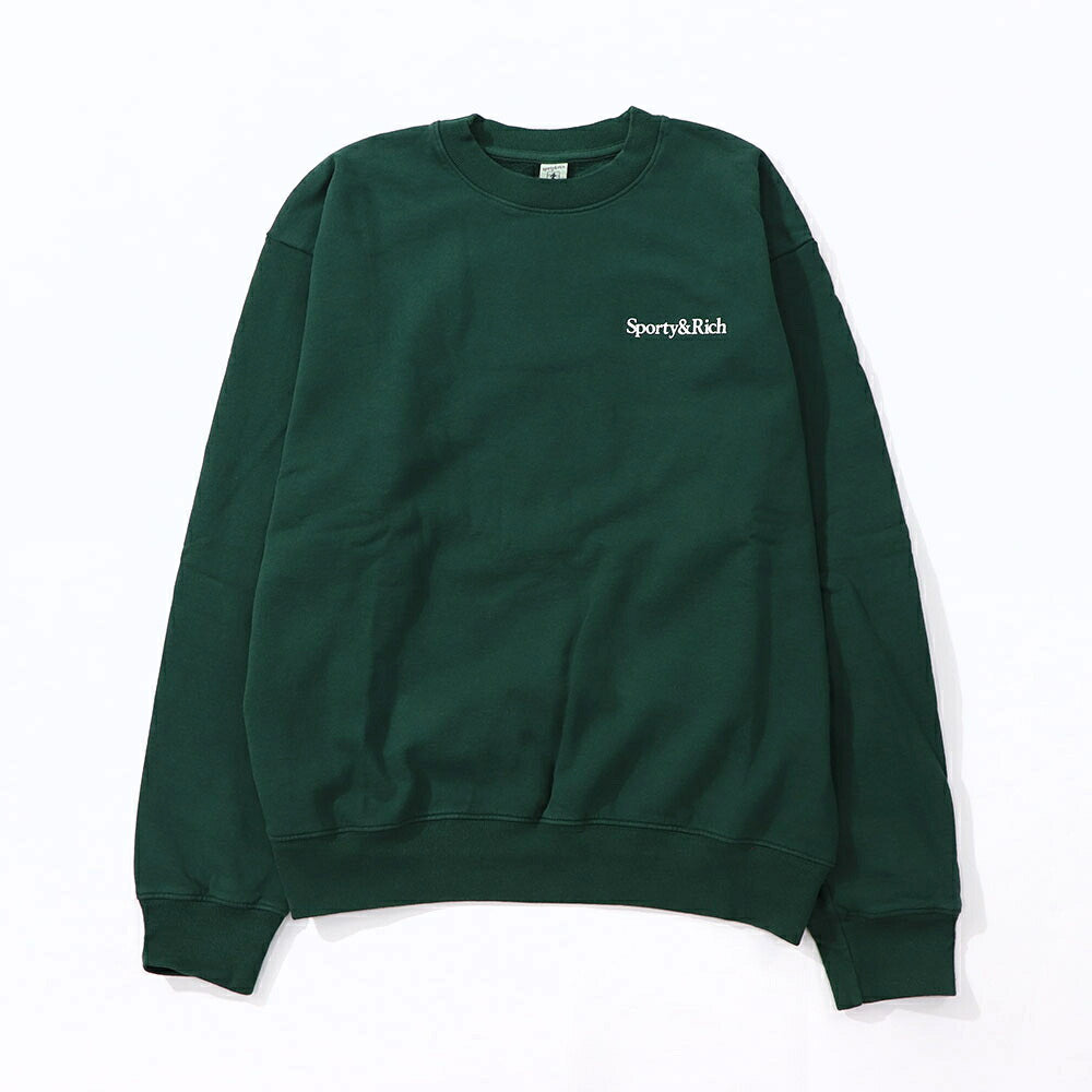 Sporty＆Rich スウェット グリーン 裏起毛 オーバーサイズ