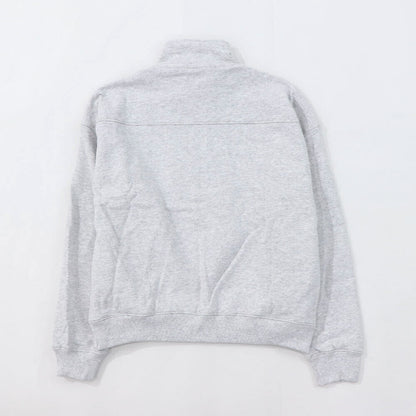 Sporty＆Rich トレーナー  グレー 裏起毛 ハーフジップ