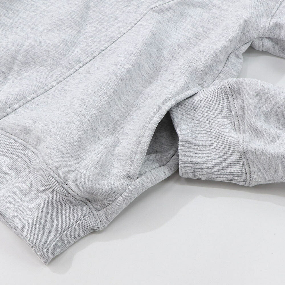 Sporty＆Rich トレーナー  グレー 裏起毛 ハーフジップ