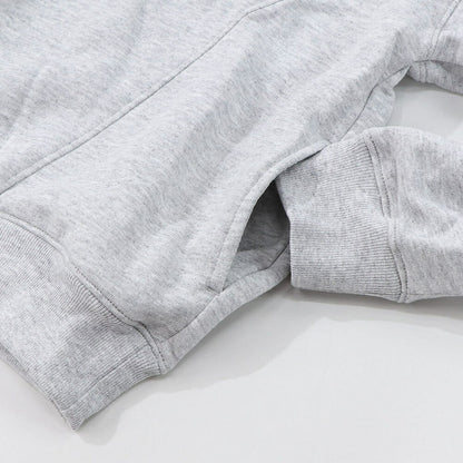 Sporty＆Rich トレーナー  グレー 裏起毛 ハーフジップ