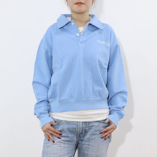 Sporty＆Rich トレーナー ライトブルー 裏起毛