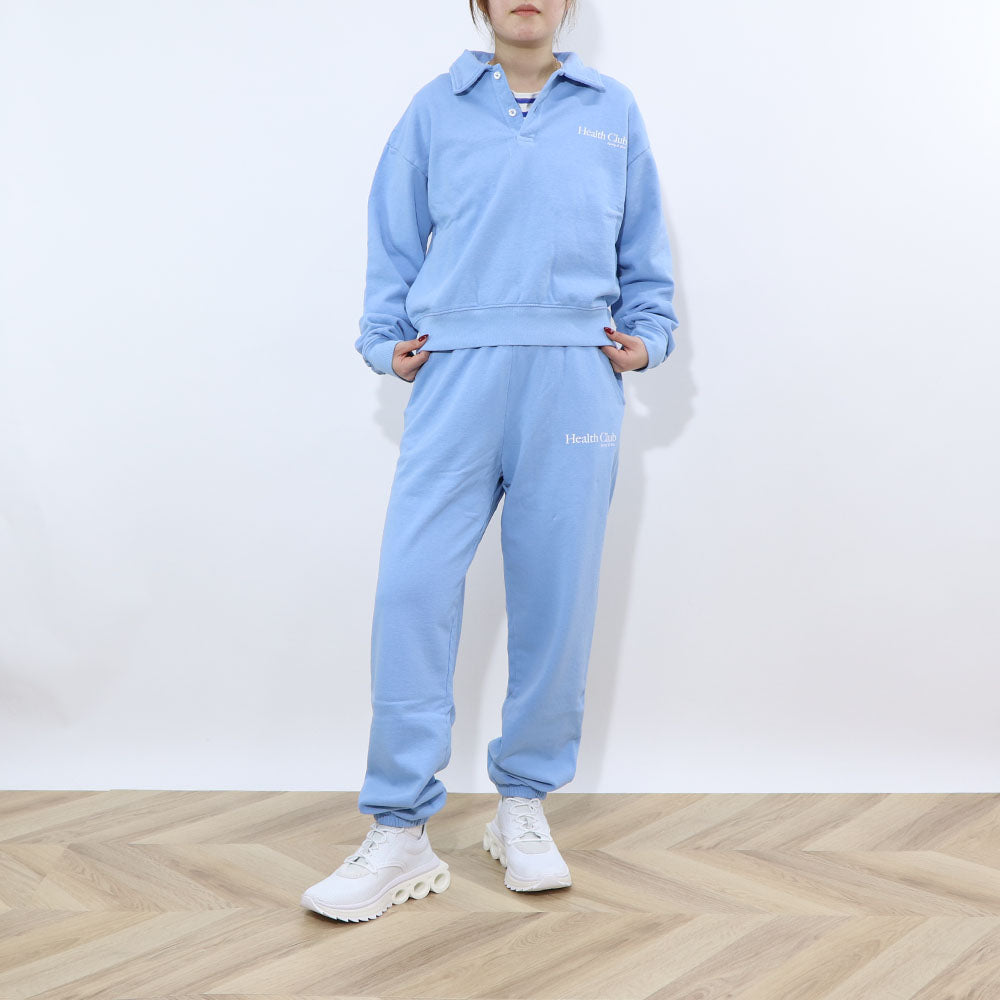 Sporty＆Rich トレーナー ライトブルー 裏起毛