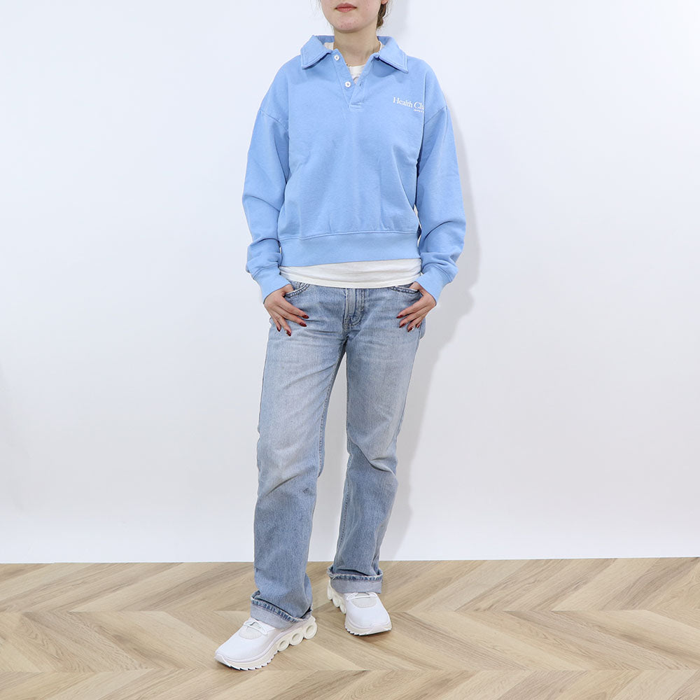 Sporty＆Rich トレーナー ライトブルー 裏起毛
