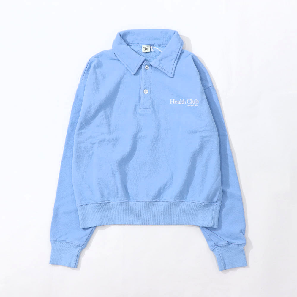 Sporty＆Rich トレーナー ライトブルー 裏起毛