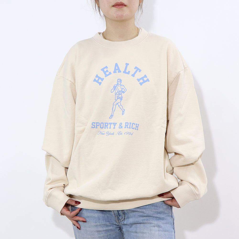 Sporty＆Rich トレーナー イエロー オーバーサイズ 裏起毛
