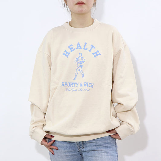 Sporty＆Rich トレーナー イエロー オーバーサイズ 裏起毛