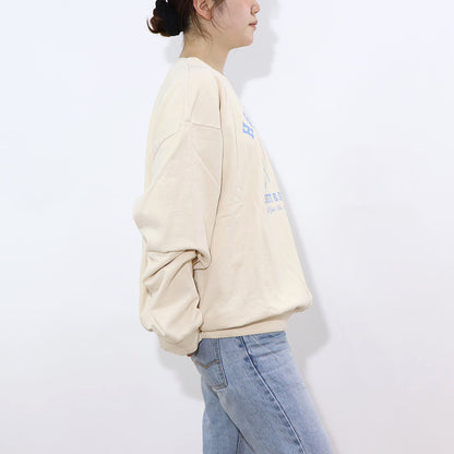 Sporty＆Rich トレーナー イエロー オーバーサイズ 裏起毛