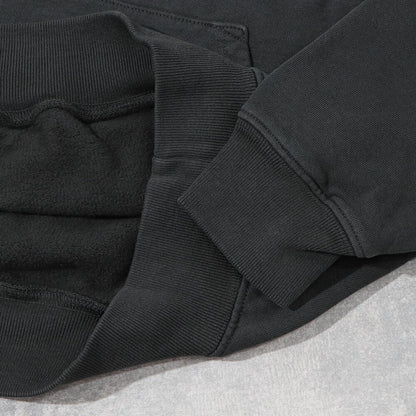 スポーティー＆リッチ Sporty＆Rich トップス スウェット・トレーナー ユニセックス Accessible open hood faded black グレー コットン メンズ レディース 裏起毛 ロゴ バックプリント フード フーディー HOAW232FB