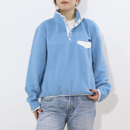 Sporty＆Rich トレーナー ブルー フリース 長袖 ハイネック