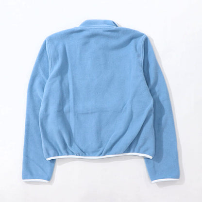 Sporty＆Rich トレーナー ブルー フリース 長袖 ハイネック