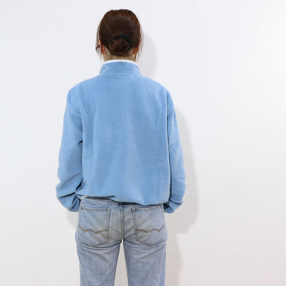 Sporty＆Rich トレーナー ブルー フリース 長袖 ハイネック