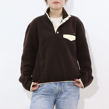 Sporty＆Rich トレーナー ブラウン フリース 長袖 ハイネック