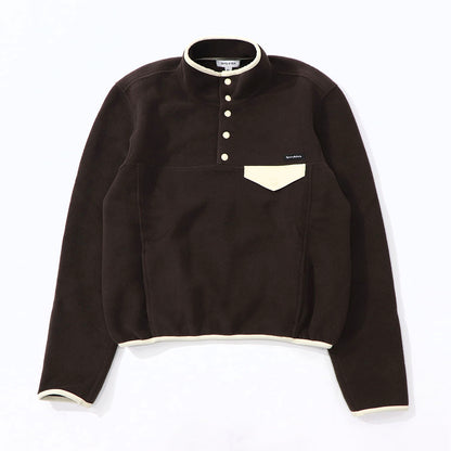 Sporty＆Rich トレーナー ブラウン フリース 長袖 ハイネック