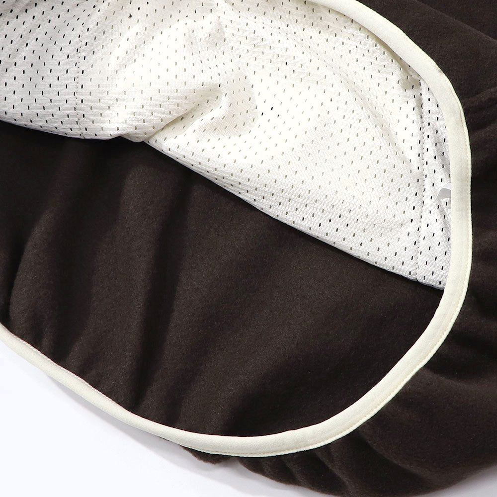 Sporty＆Rich トレーナー ブラウン フリース 長袖 ハイネック