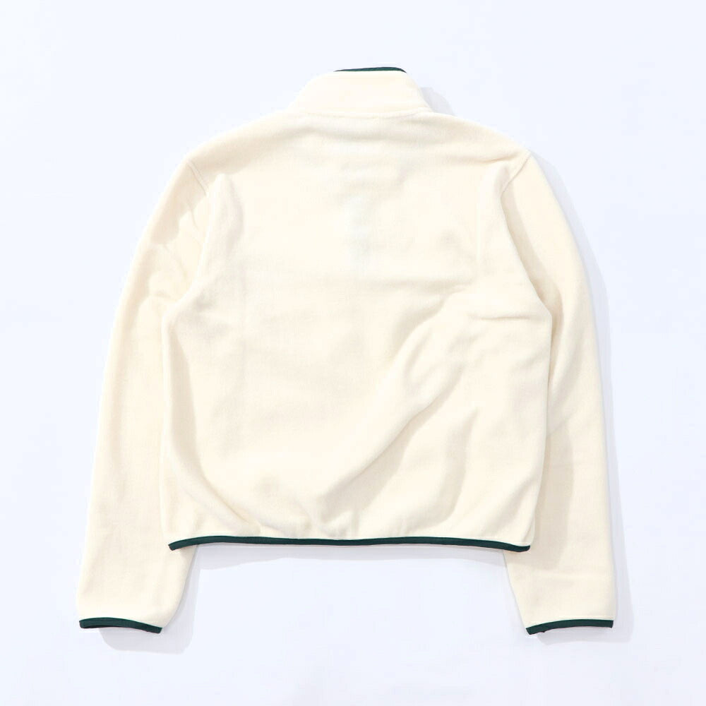 Sporty＆Rich フリース トップス アイボリー×グリーン