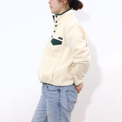 Sporty＆Rich フリース トップス アイボリー×グリーン