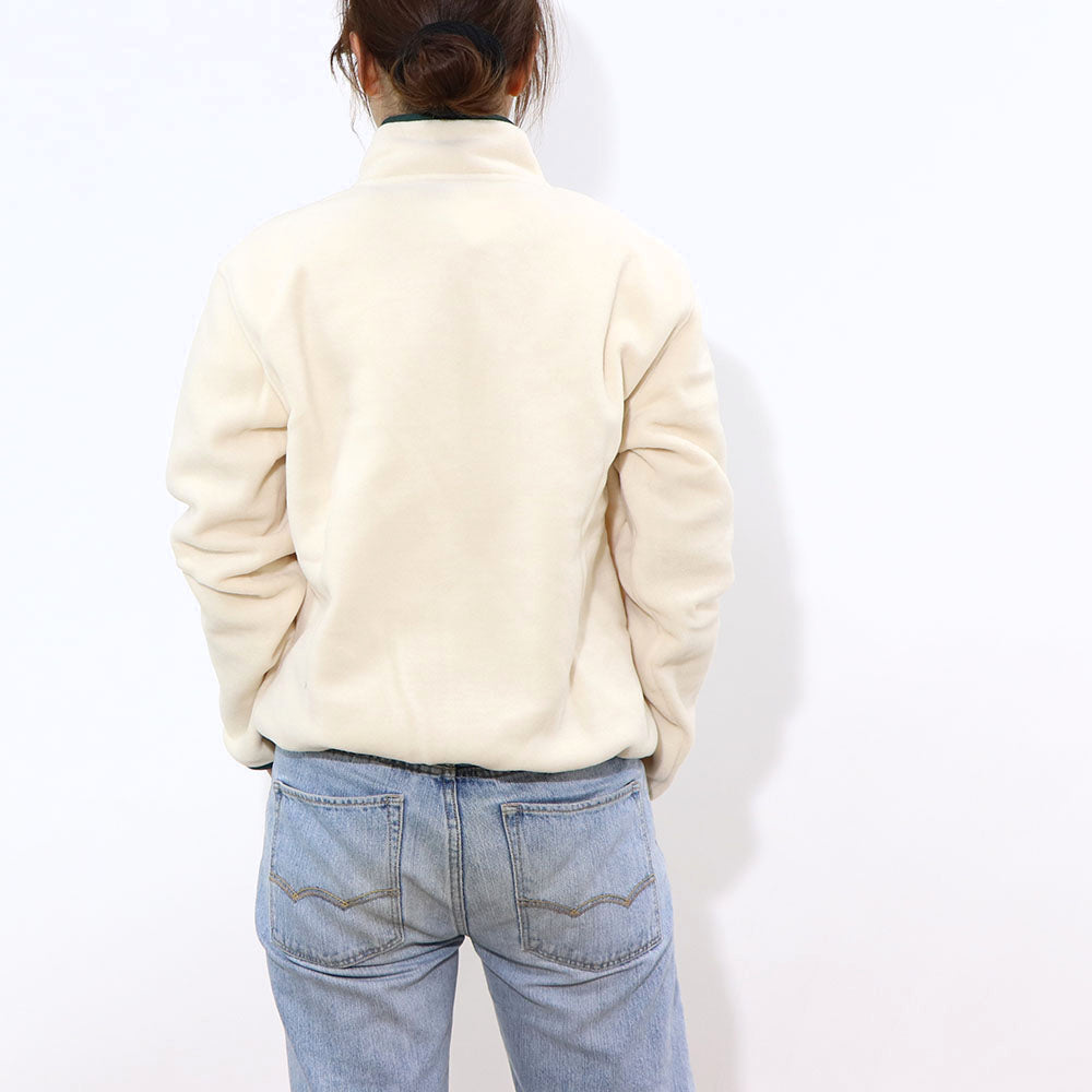 Sporty＆Rich フリース トップス アイボリー×グリーン