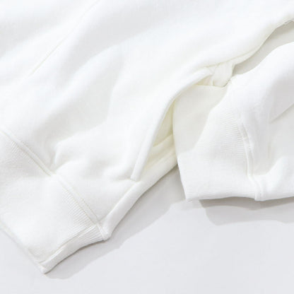 Sporty＆Rich トレーナー ホワイト ハーフジップ 裏起毛 長袖