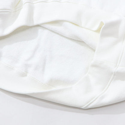 Sporty＆Rich トレーナー ホワイト ハーフジップ 裏起毛 長袖