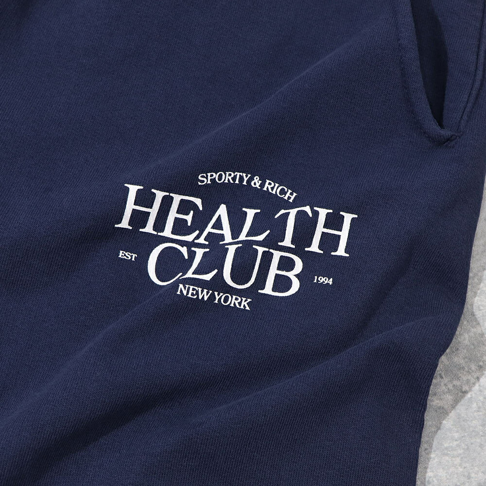 Sporty＆Rich スウェットパンツ ロゴプリント 裏起毛