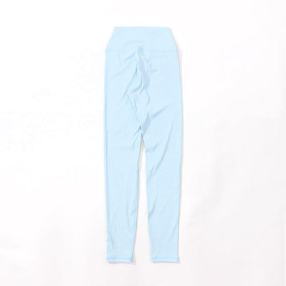 Sporty＆Rich ボトムス ロングパンツ ライトブルー スパッツ