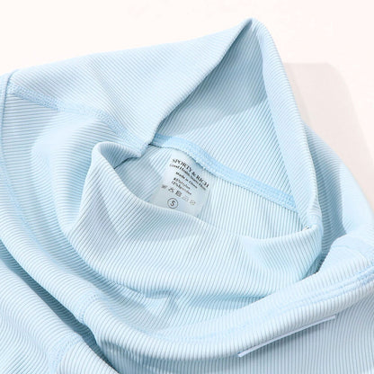 Sporty＆Rich ボトムス ロングパンツ ライトブルー スパッツ