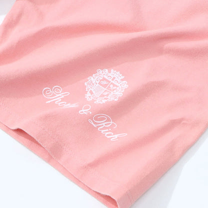 Sporty＆Rich ボトムス ショートパンツ ピンク ロゴ