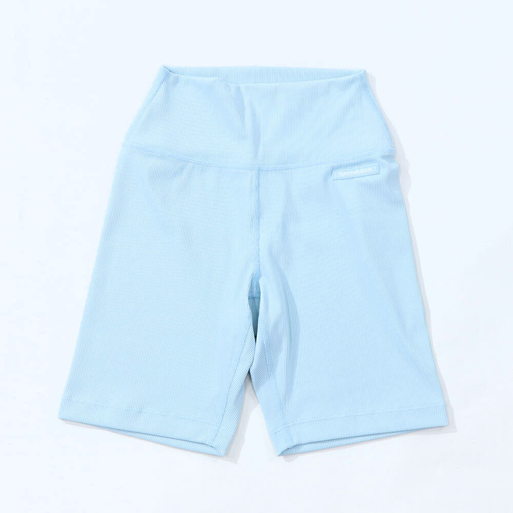 Sporty＆Rich ボトムス ショートパンツ ライトブルー スパッツ