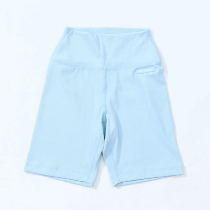 Sporty＆Rich ボトムス ショートパンツ ライトブルー スパッツ