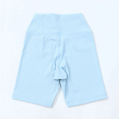 Sporty＆Rich ボトムス ショートパンツ ライトブルー スパッツ