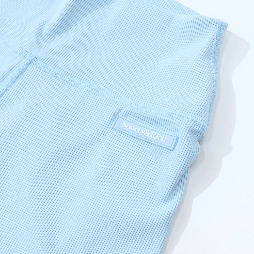 Sporty＆Rich ボトムス ショートパンツ ライトブルー スパッツ