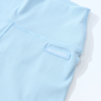 Sporty＆Rich ボトムス ショートパンツ ライトブルー スパッツ