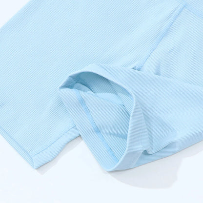 Sporty＆Rich ボトムス ショートパンツ ライトブルー スパッツ