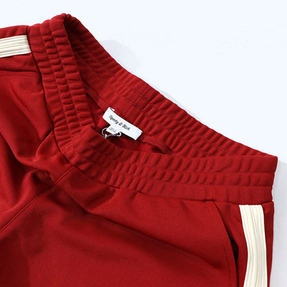 Sporty＆Rich ボトムス ショートパンツ レッド ラインパンツ
