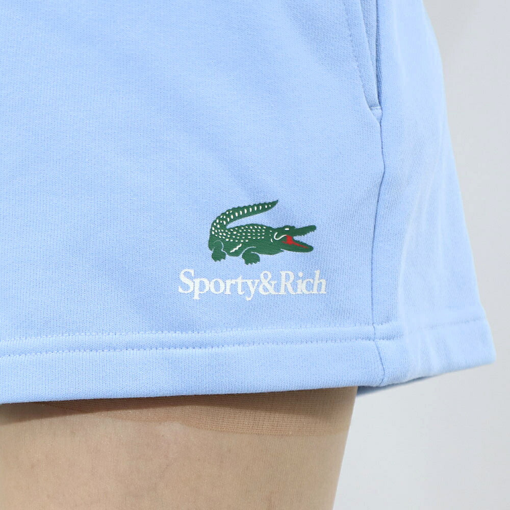 Sporty＆Rich×LACOSTE コラボ ショートパンツ スウェット