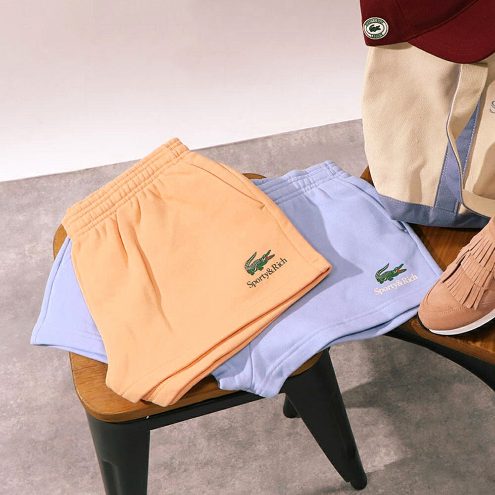 Sporty＆Rich×LACOSTE コラボ ショートパンツ スウェット