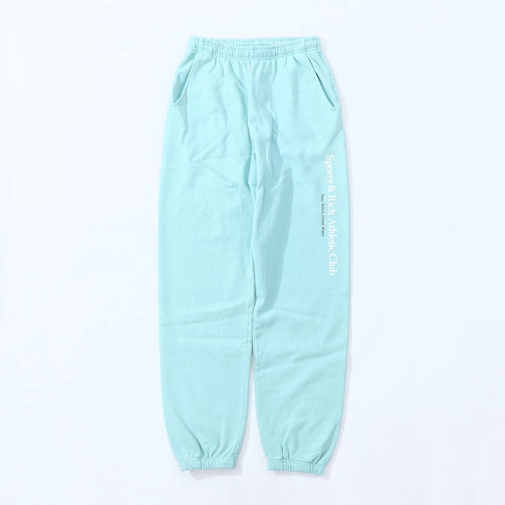 Sporty＆Rich ロングパンツ ブルー スウェットパンツ