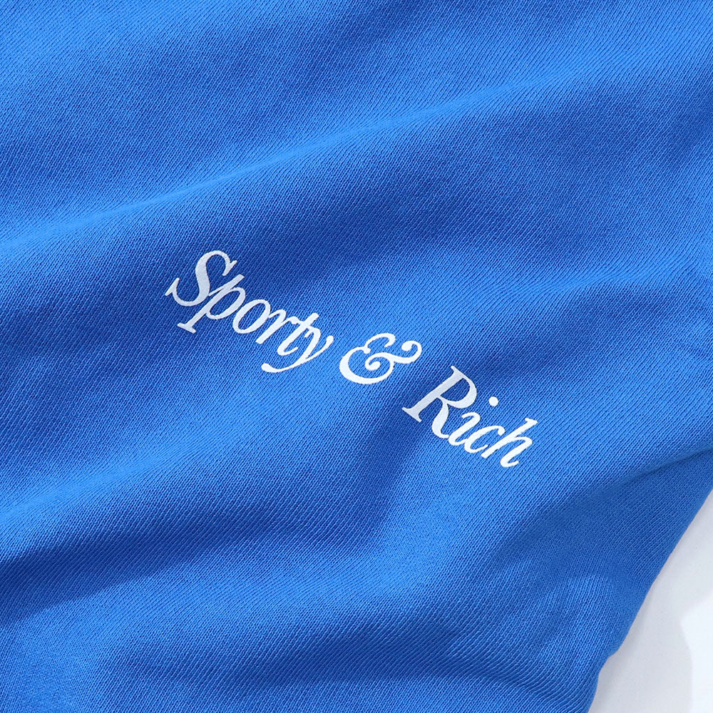Sporty＆Rich ロングパンツ ブルー スウェットパンツ