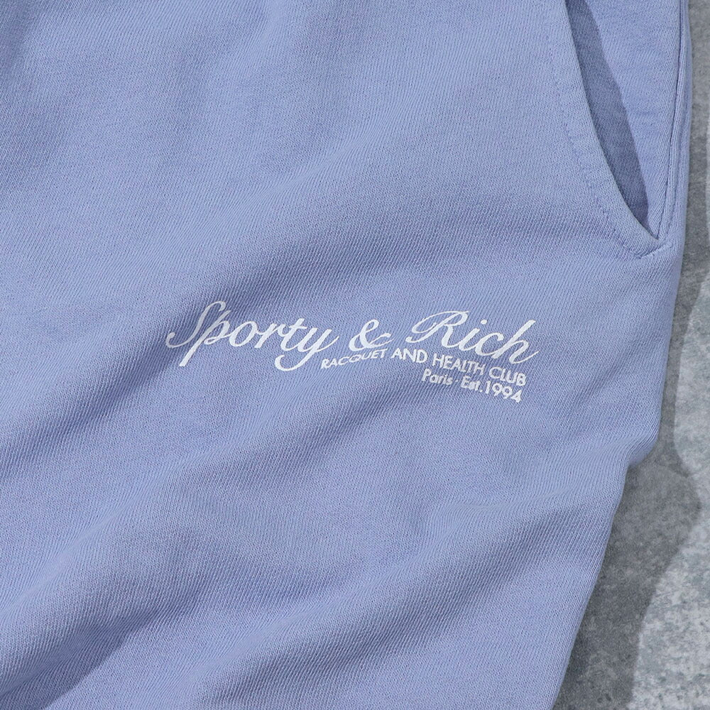 Sporty＆Rich スウェットパンツ 裏起毛 ロゴプリント
