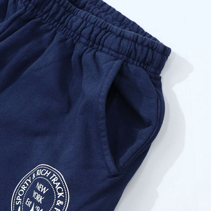 Sporty＆Rich ロングパンツ  ネイビー スウェットパンツ