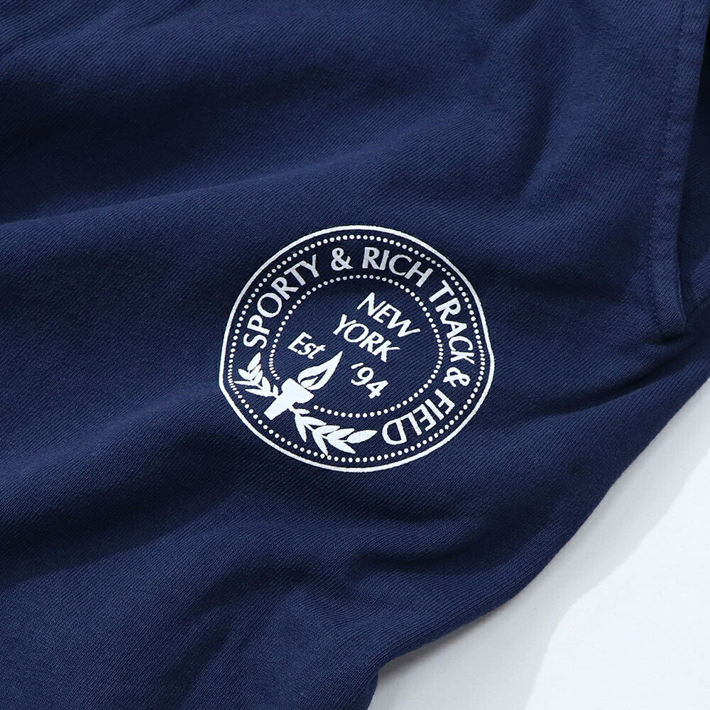 Sporty＆Rich ロングパンツ  ネイビー スウェットパンツ