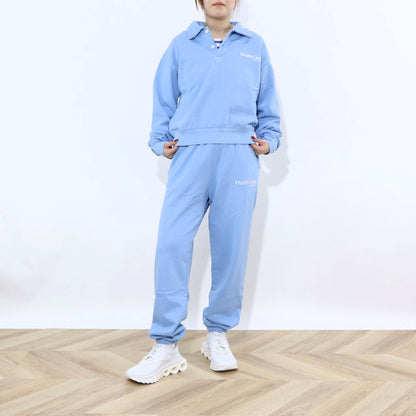 Sporty＆Rich ロングパンツ ライトブルー スウェットパンツ