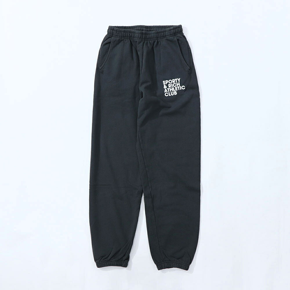 Sporty＆Rich ボトムス ロングパンツ ブラック スウェットパンツ