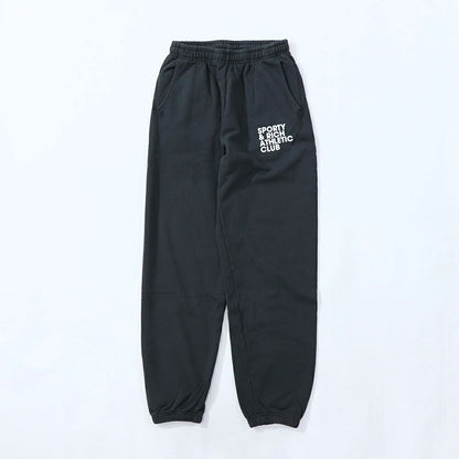 Sporty＆Rich ボトムス ロングパンツ ブラック スウェットパンツ