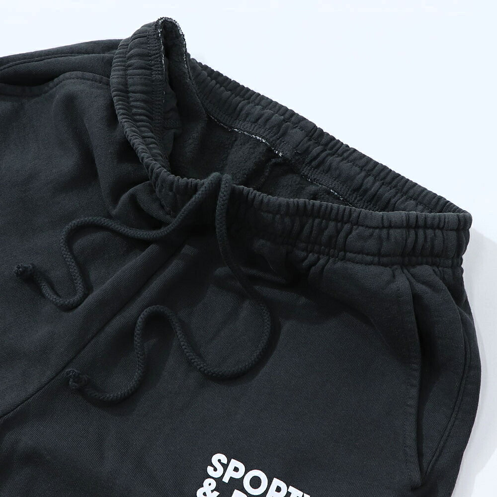 Sporty＆Rich ボトムス ロングパンツ ブラック スウェットパンツ