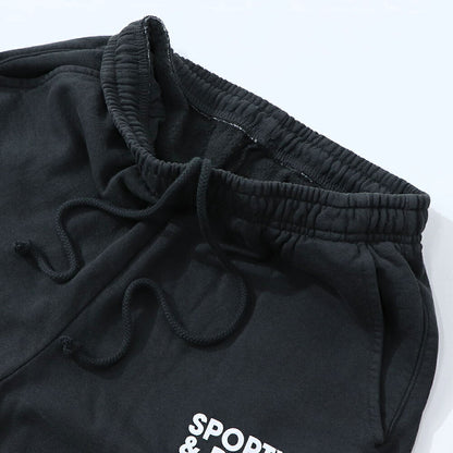Sporty＆Rich ボトムス ロングパンツ ブラック スウェットパンツ