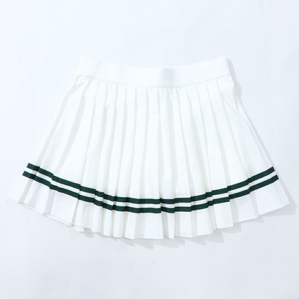 Sporty＆Rich スカート ホワイト テニスウェア プリーツスカート – LE