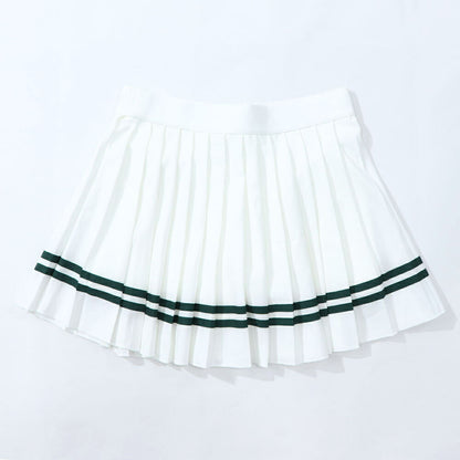 Sporty＆Rich スカート ホワイト テニスウェア プリーツスカート