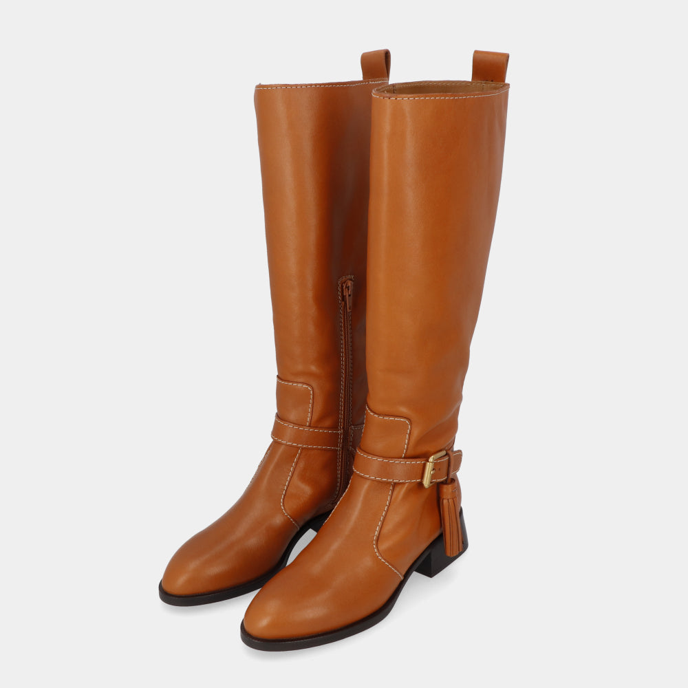 シーバイクロエ ロングブーツ TAN レディース