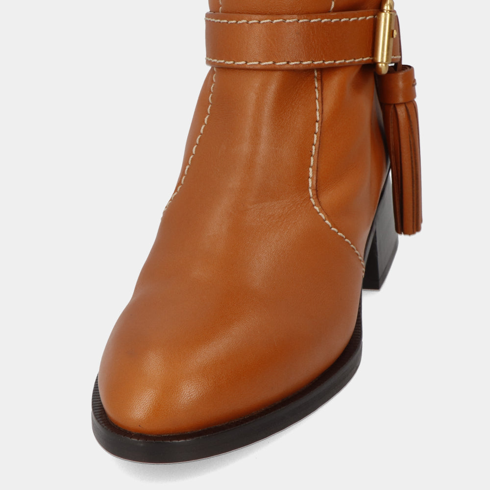 シーバイクロエ ロングブーツ TAN レディース